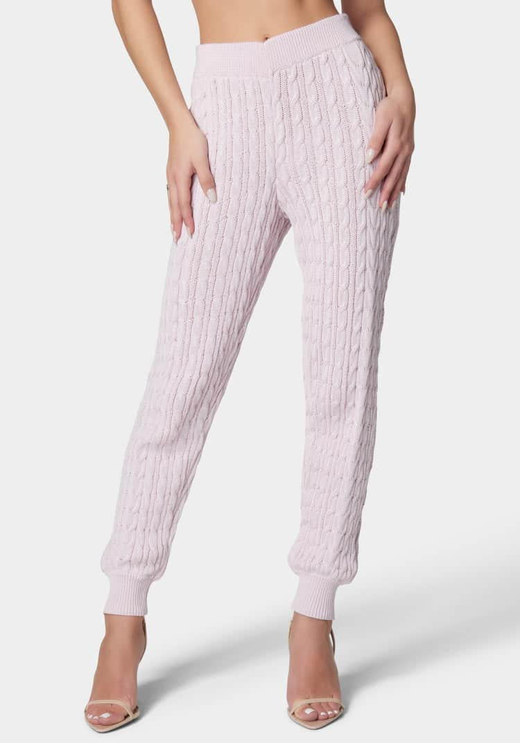 Cable Knit Jogger_107906_LAVENDER FOG_01