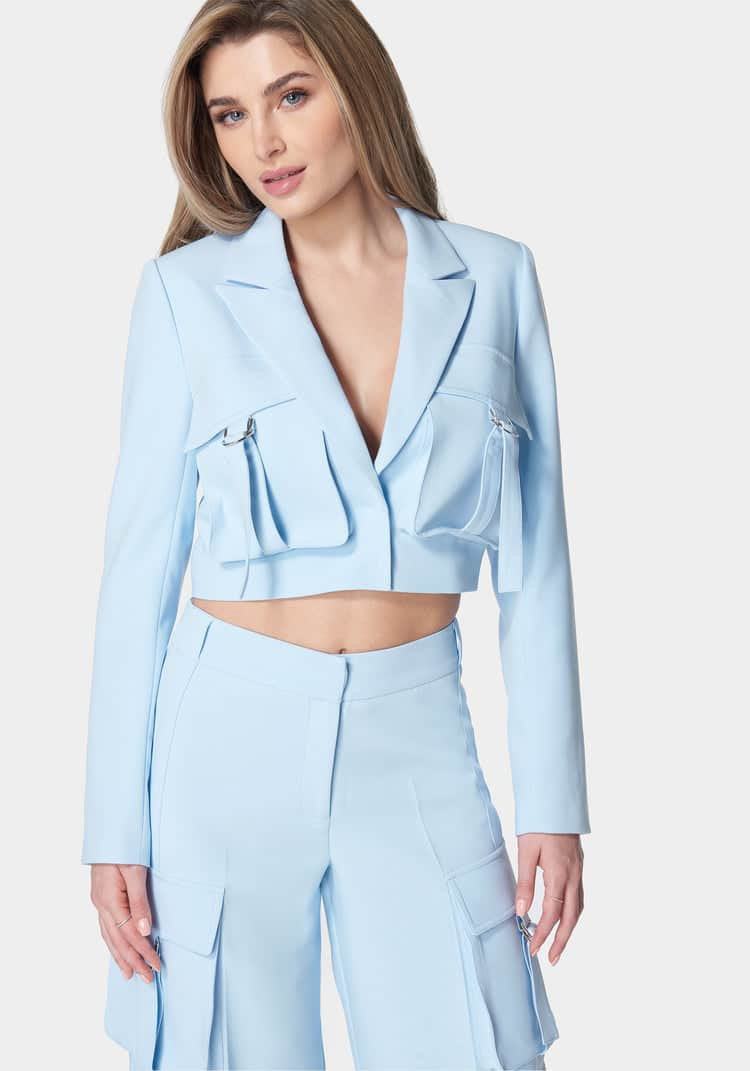 Cargo Pocket Tailored Jacket_107954_Chambray Blue_01