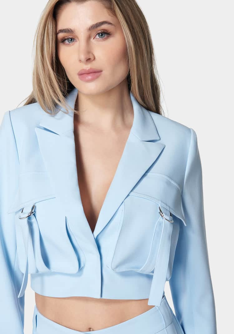 Cargo Pocket Tailored Jacket_107954_Chambray Blue_04