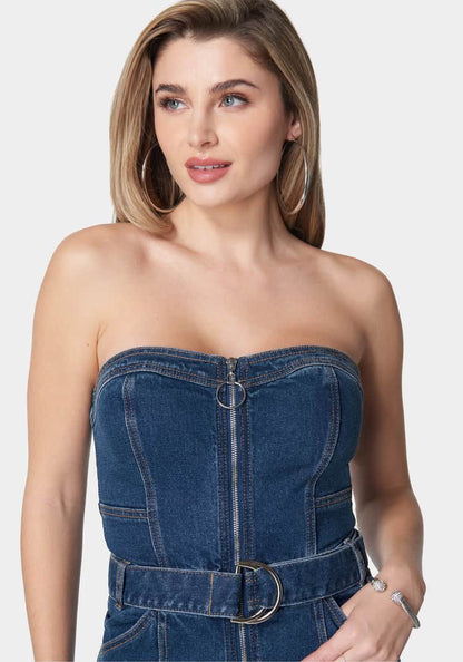 Front Zipper Wide Leg Denim Jumpsuit_107972_True Blue Wash_04