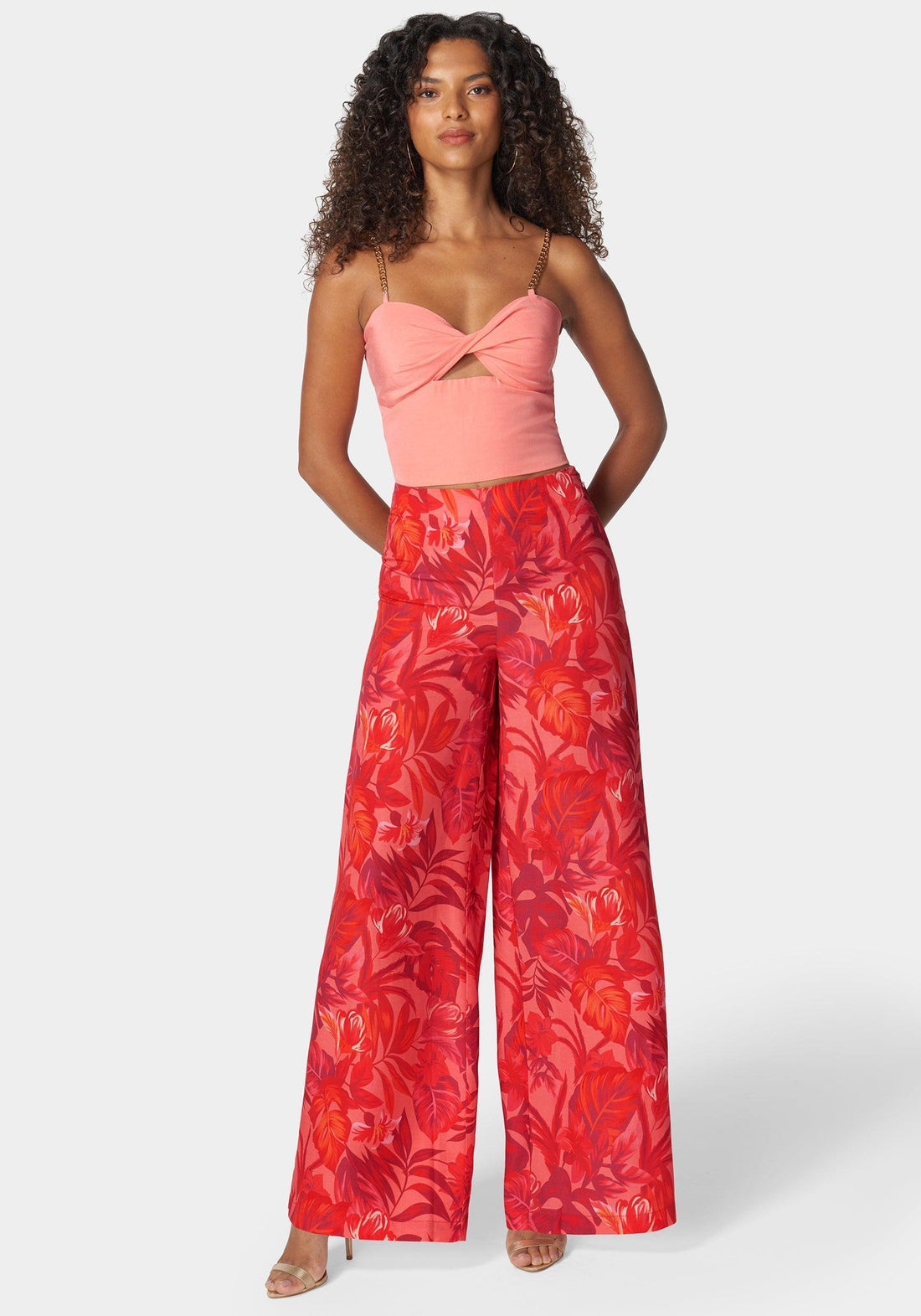 High Waist Ultra Wide Leg Pant_108028_Raspberry Tropics Print_03