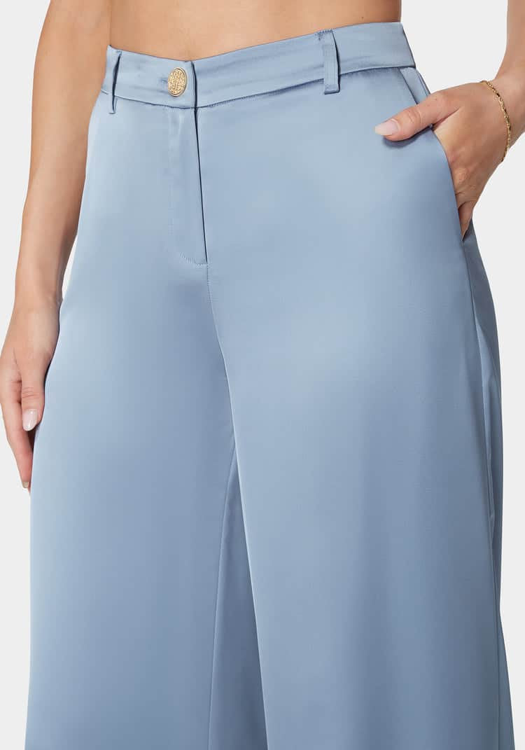 High Waist Ultra Wide Leg Satin Pant_04