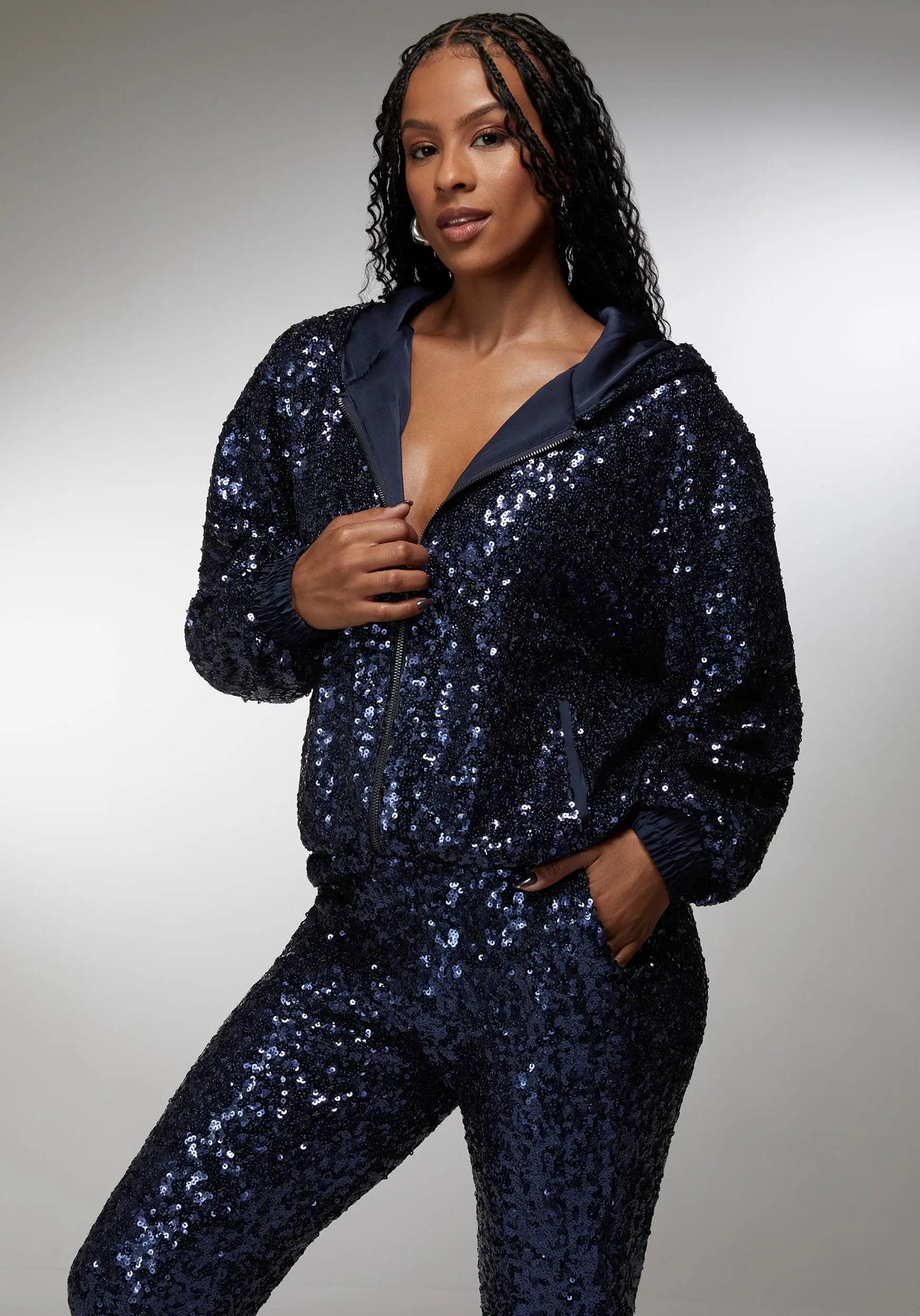 Bebe X Ciara Sequin Hoodie Jacket_108457_MIDNIGHT BLUE_02