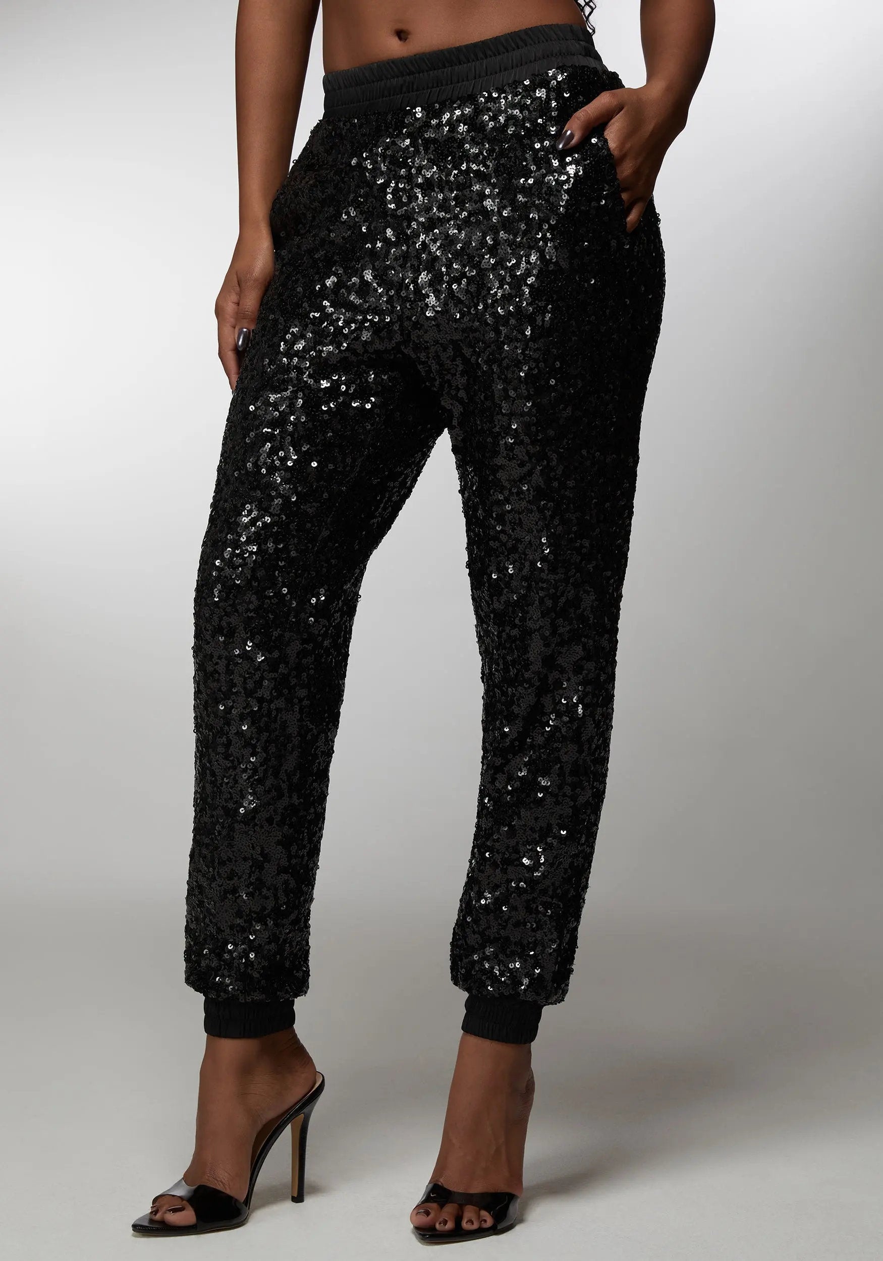 Bebe X Ciara Sequin Jogger_108458_BLACK_02