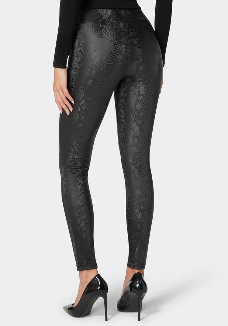 High Waist Embossed Vegan Leather Legging_03