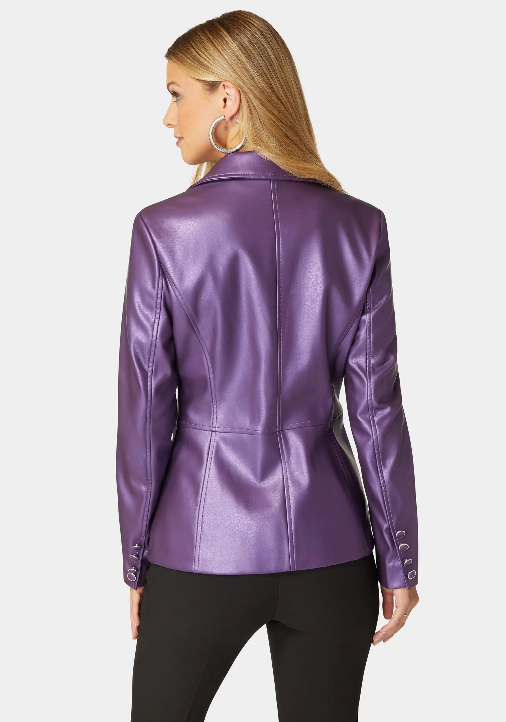 Tailored Metallic Vegan Leather Blazer_108538_IMPERIAL PURPLE_03