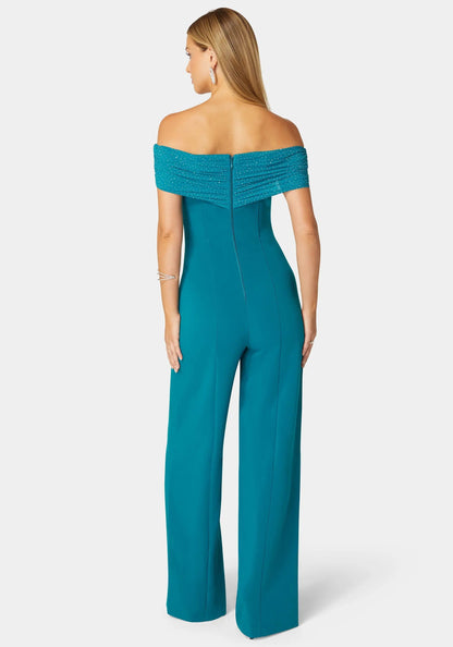 Studded Off Shoulder Palazzo Jumpsuit_108556_DEEP LAGOON_03