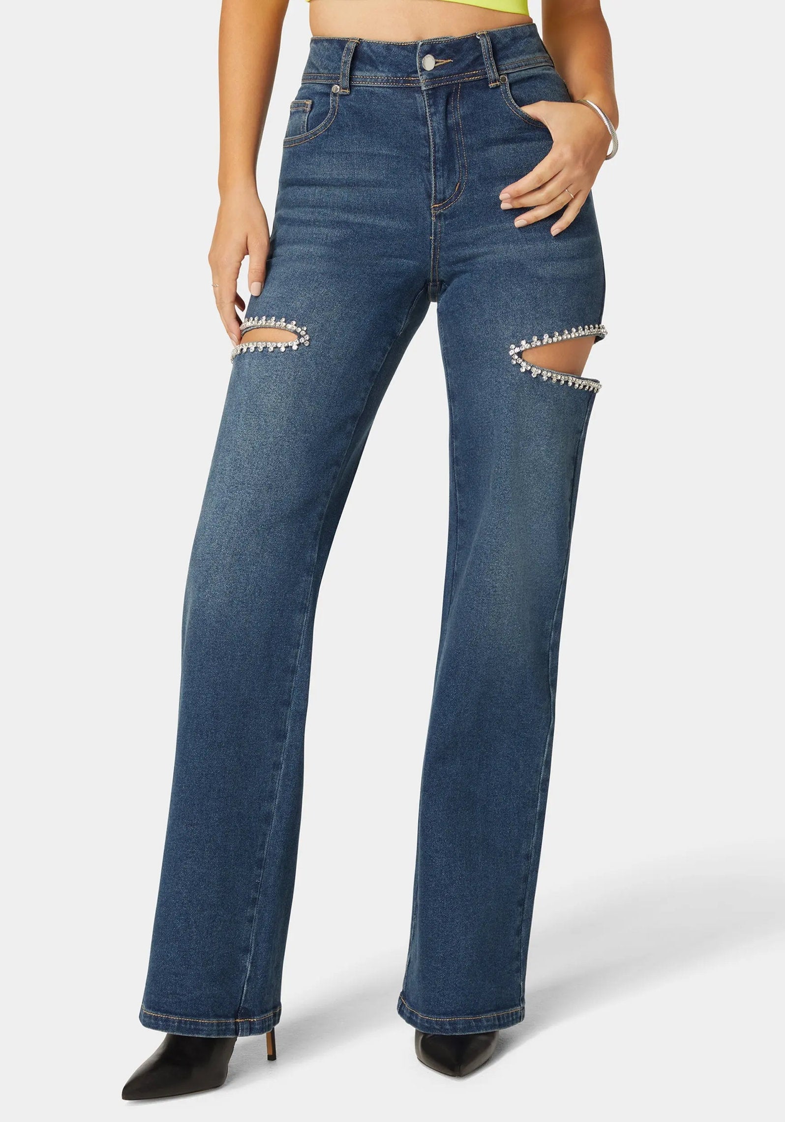High Waist Studded Cut Out Wide Leg Jean_108559_DARK INDIGO WASH_02