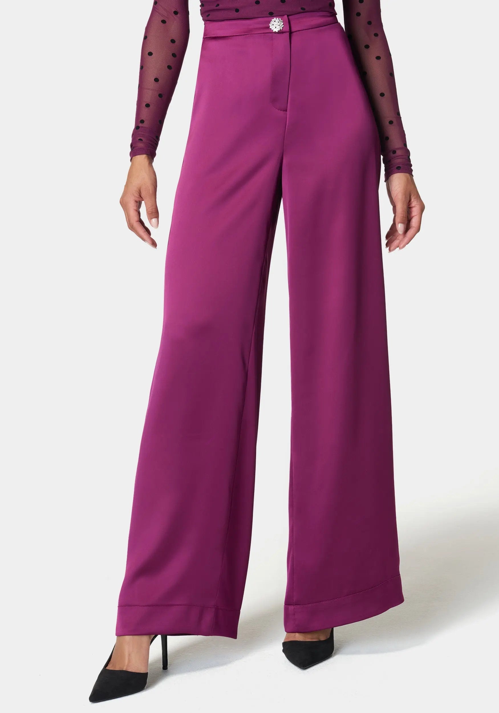 High Waist Satin Wide Leg Pant_108582_DARK PURPLE_02