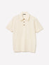 Sisley Creamy white Men Regular Fit Knitted Polo Shirt SKU: 10C1S300V_0Q2 Image 01