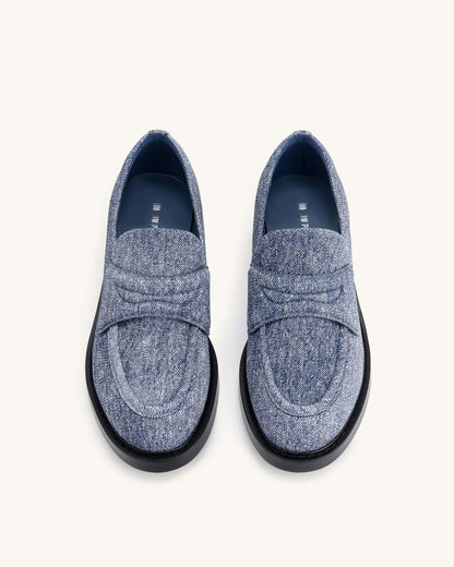 JW PEI_Blue_Micah Denim Embossed Chunky Loafer_10LS01-5_Blue_03