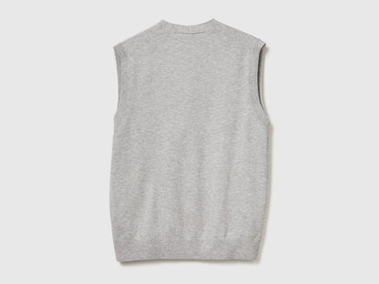 Benetton_Light Gray_Knit Vest in Viscose Blend_110XU401G_501_02