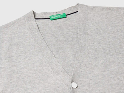 Benetton_Light Gray_Knit Vest in Viscose Blend_110XU401G_501_03