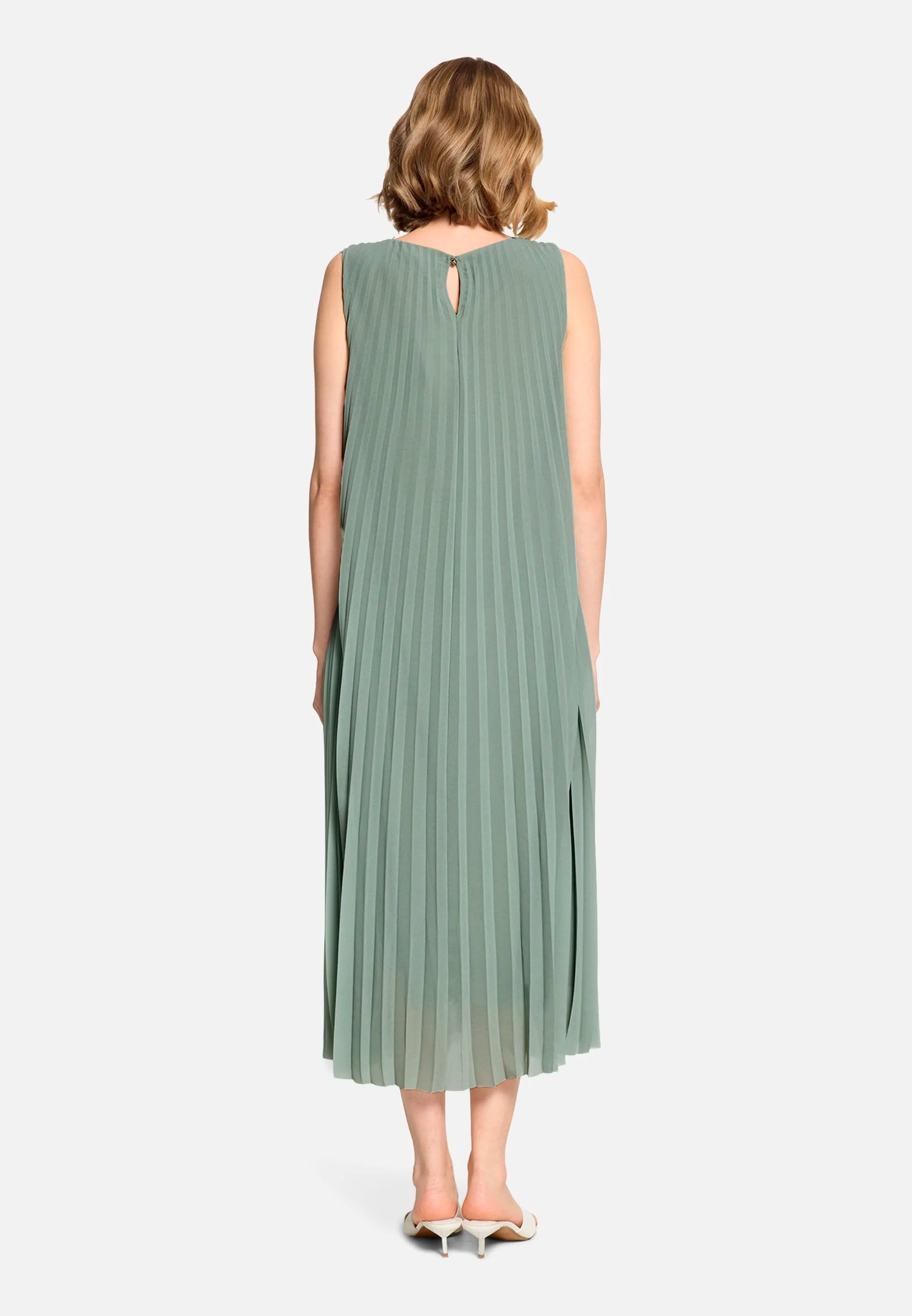 Betty Barclay Lily Pad Women Maxi Dress with Pleats SKU: 1116-3406_5554 Image 04