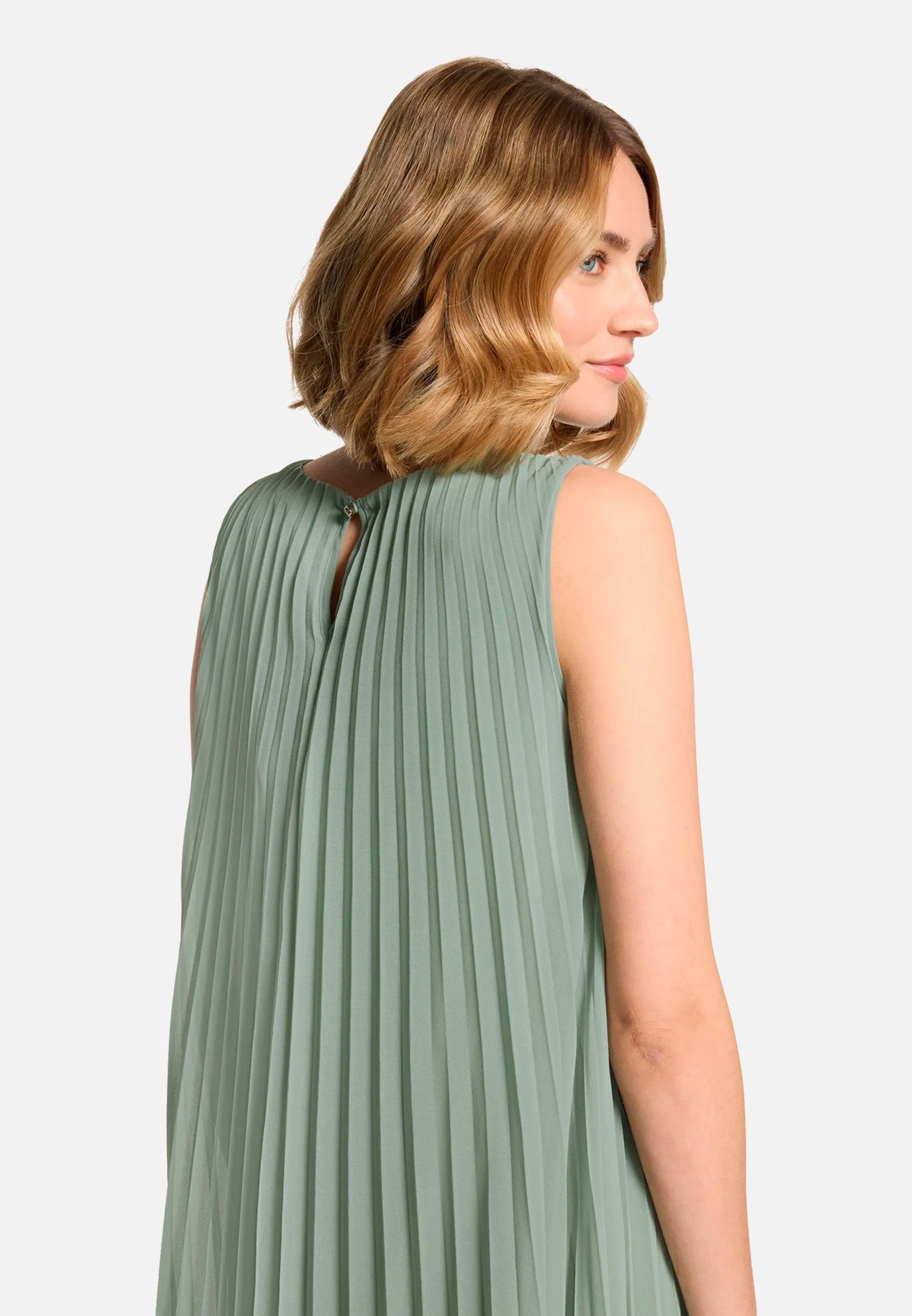 Betty Barclay Lily Pad Women Maxi Dress with Pleats SKU: 1116-3406_5554 Image 08
