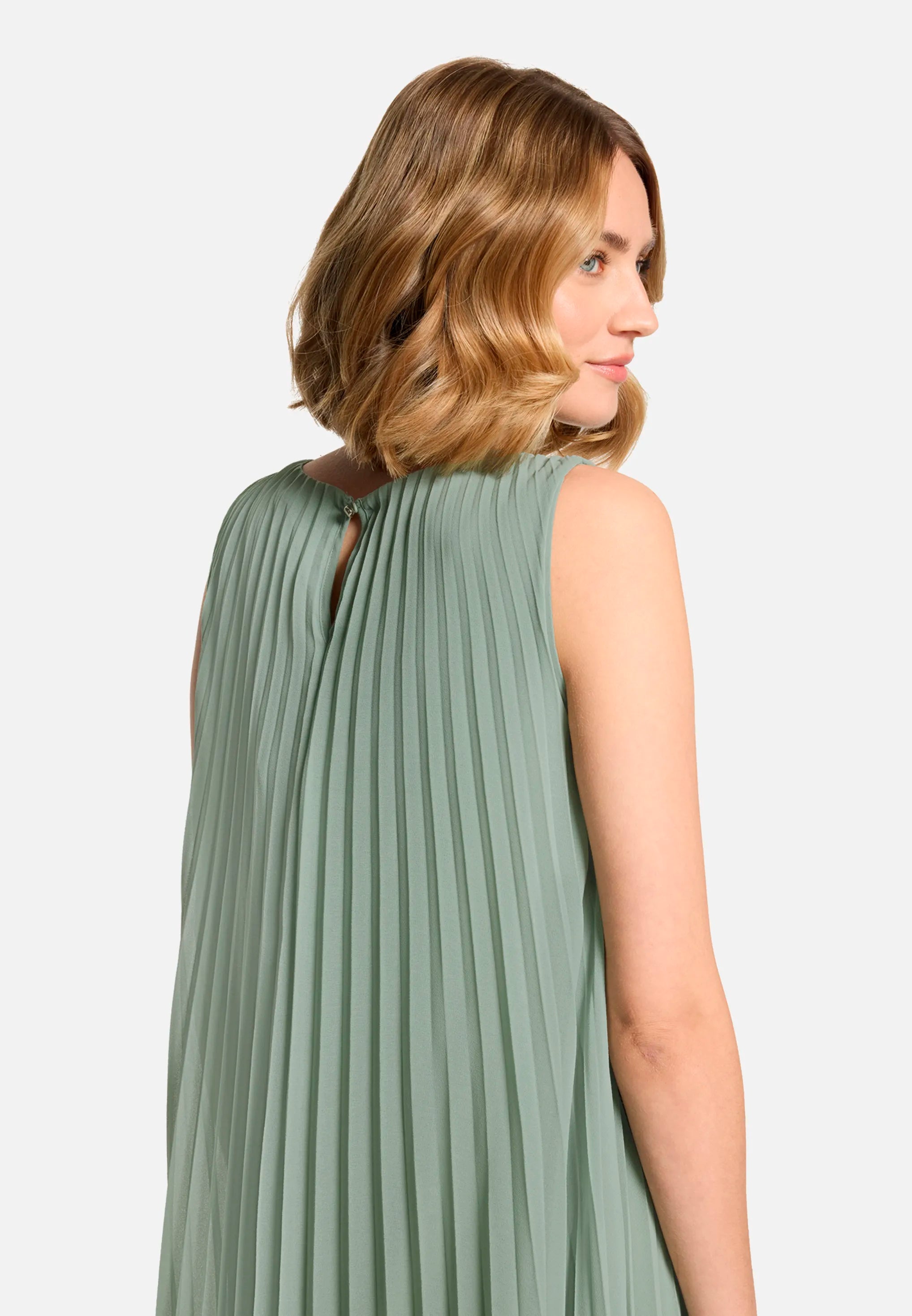 Betty Barclay Lily Pad Women Maxi Dress with Pleats SKU: 1116-3406_5554 Image 08