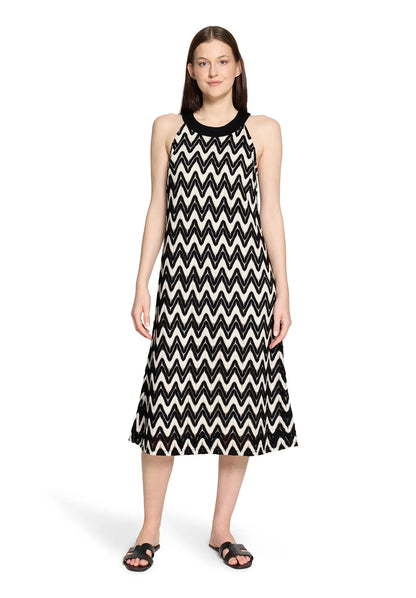 Betty Barclay Black/Cream Women Dress Long without Sleeve SKU: 1135-3376_9812 Image 01