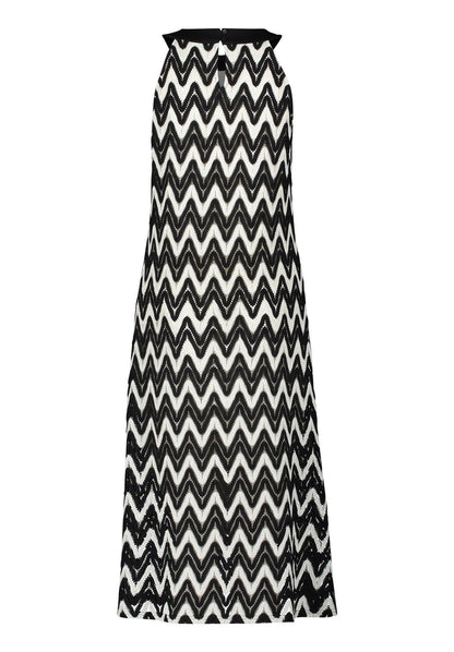 Betty Barclay Black/Cream Women Dress Long without Sleeve SKU: 1135-3376_9812 Image 05
