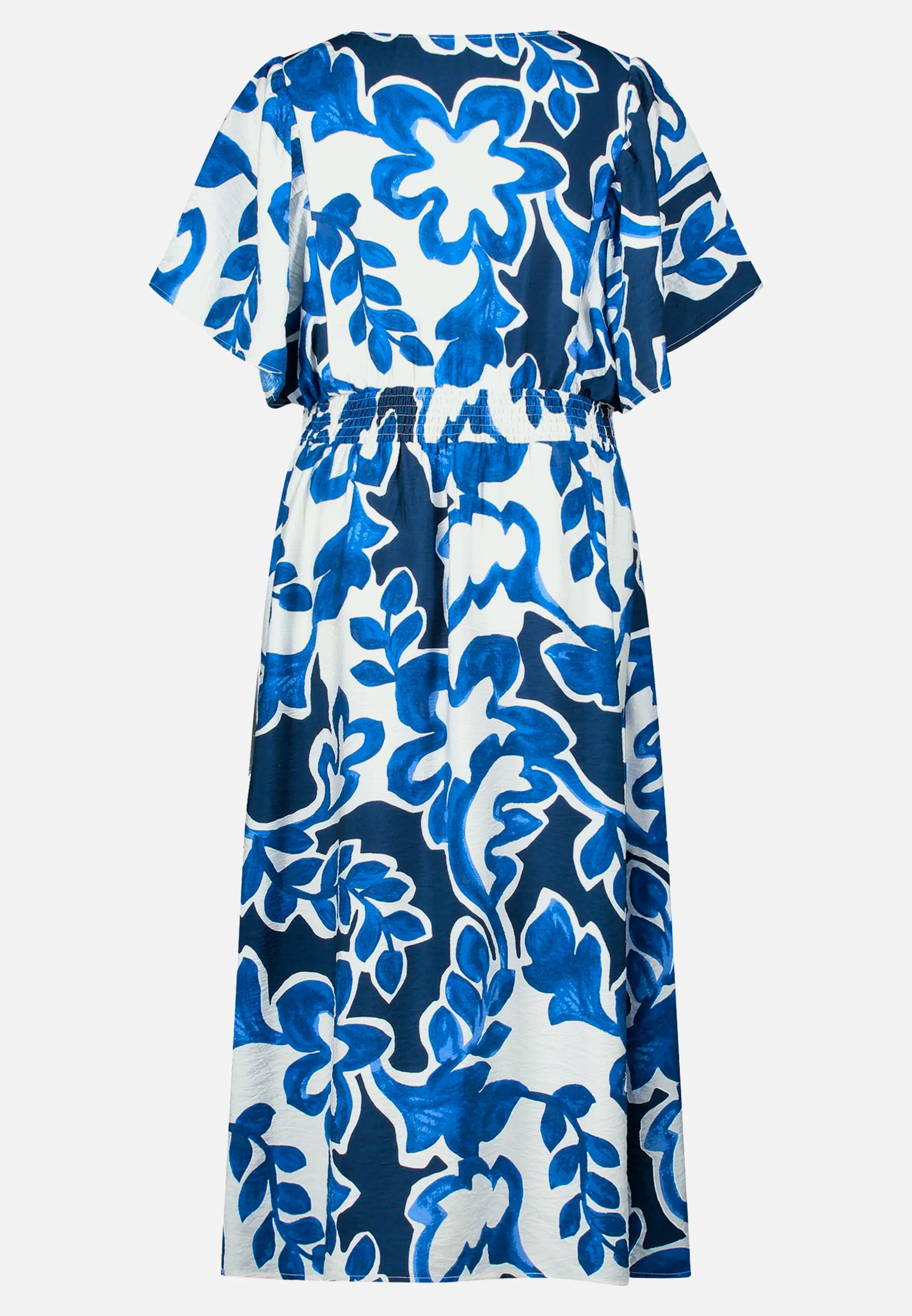 Betty Barclay Cream/Dark Blue Women Summer Dress with Floral Print SKU: 1137-3369_1883 Image 04