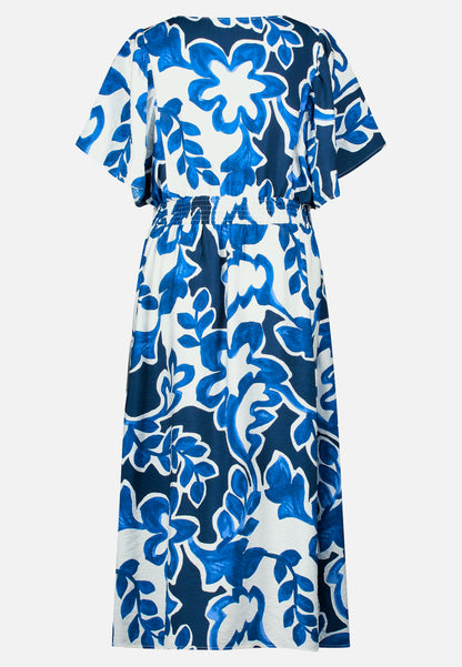 Betty Barclay Cream/Dark Blue Women Summer Dress with Floral Print SKU: 1137-3369_1883 Image 04