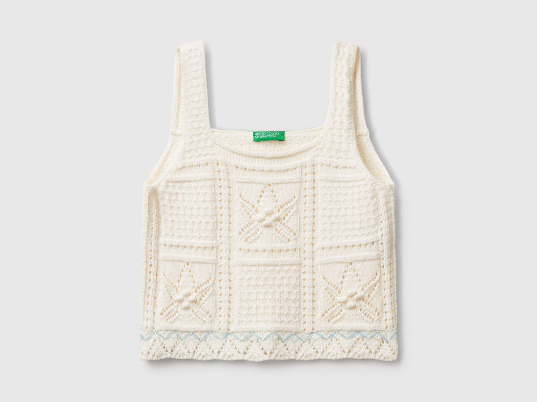 Benetton_Knitted Top with Stars_114FQH00B_674_01