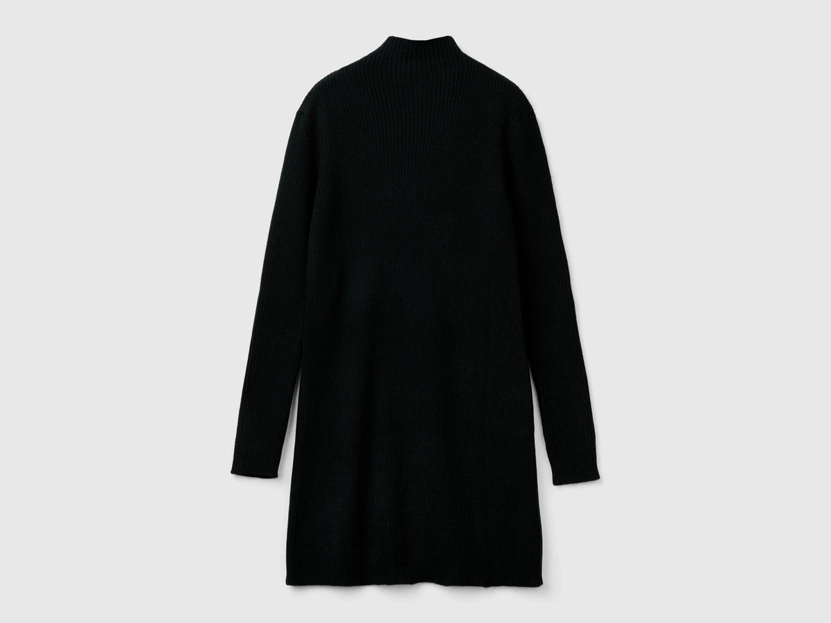 Benetton Black Girls Sweater Dress SKU: 1170CV006_700 Image 02