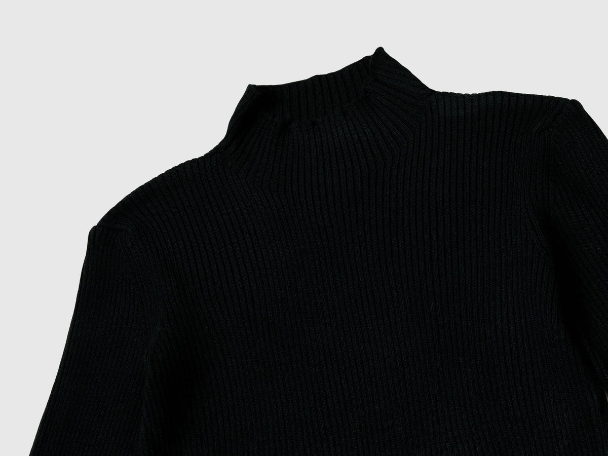 Benetton Black Girls Sweater Dress SKU: 1170CV006_700 Image 03
