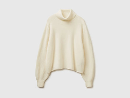 Benetton_Creamy White_Turtleneck in Stretch Wool Blend_11CZD204F_0R2_05