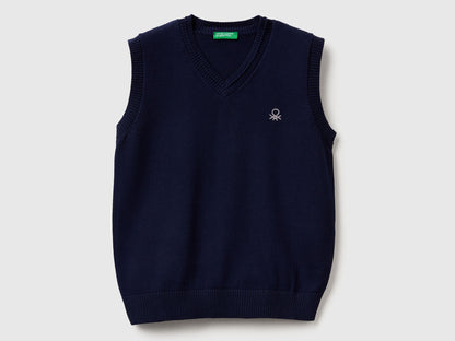 Benetton_Dark Blue_Knit Vest_120YC400O_252_01