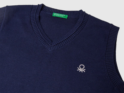 Benetton_Dark Blue_Knit Vest_120YC400O_252_03