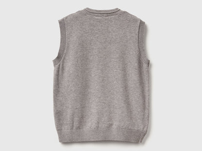 Benetton_Light Gray_Knit Vest_120YC400O_501_02