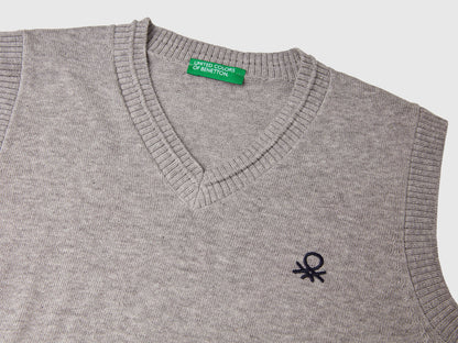 Benetton_Light Gray_Knit Vest_120YC400O_501_03