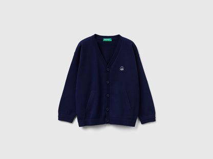 Benetton_Dark Blue_V-Neck Cardigan_120YG600G_252_01