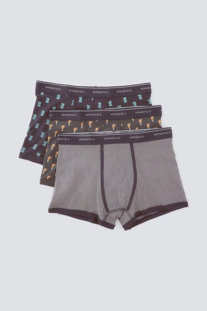 Springfield Blue Men 3-Pack Coffee with Ice Cream Boxers SKU: 1253353_17 Image 01