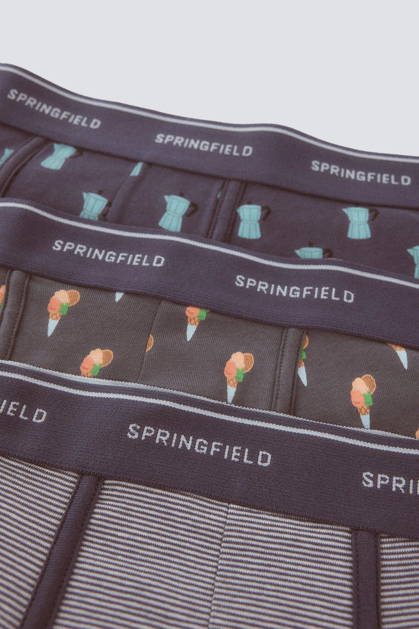 Springfield Blue Men 3-Pack Coffee with Ice Cream Boxers SKU: 1253353_17 Image 03