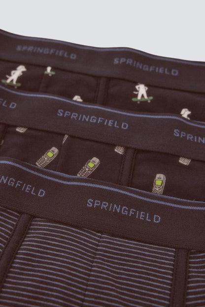 Springfield Blue Men 3-Pack 90&