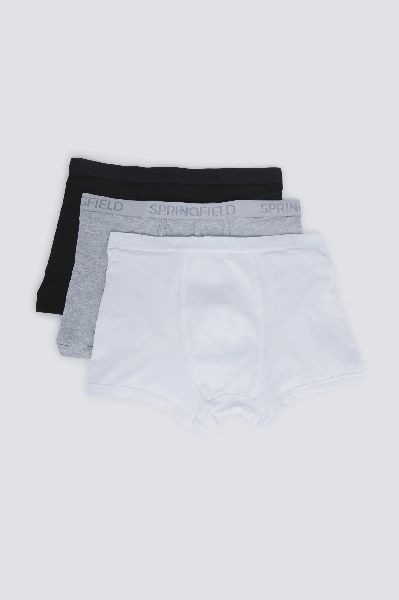 Springfield White Men Pack 3 Basic Boxers SKU: 1253363_99 Image 01