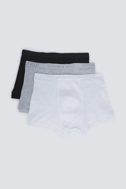 Springfield White Men Pack 3 Basic Boxers SKU: 1253363_99 Image 01
