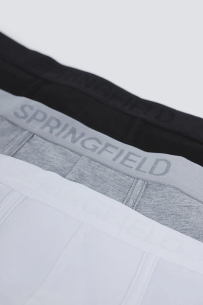 Springfield White Men Pack 3 Basic Boxers SKU: 1253363_99 Image 03