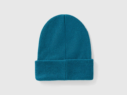 Benetton_Teal_Wool Blend Hat_126WCA00X_3C5_02
