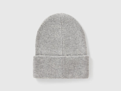 Benetton_Light Gray_Wool Blend Hat_126WCA00X_501_02