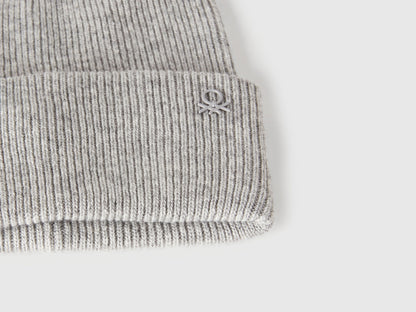 Benetton_Light Gray_Wool Blend Hat_126WCA00X_501_03