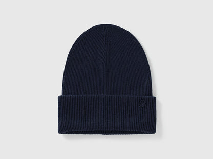 Benetton_Dark Blue_Wool Blend Hat_126WCA00X_66U_01