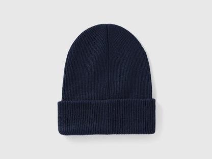 Benetton_Dark Blue_Wool Blend Hat_126WCA00X_66U_02