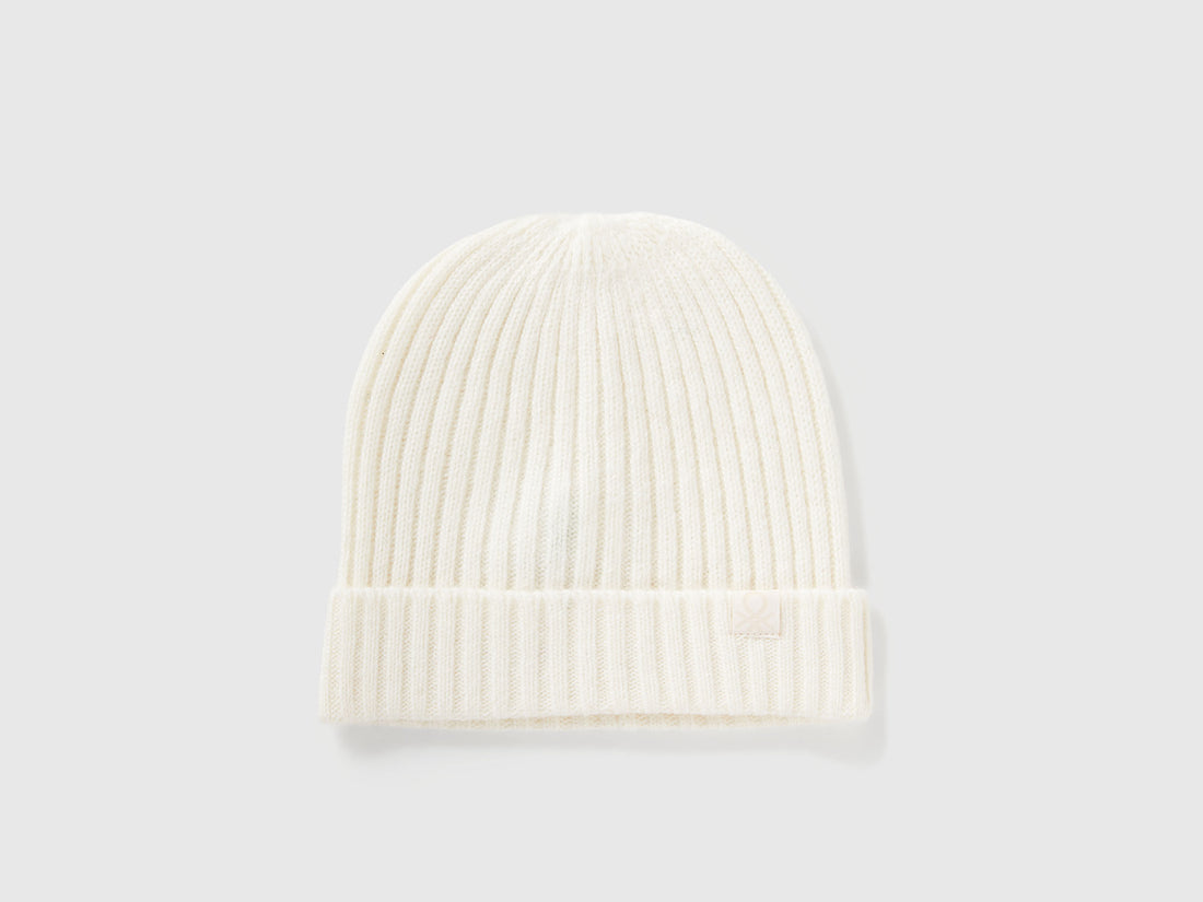 Benetton_Creamy White_Hat in Wool Blend_126WGA006_000_01