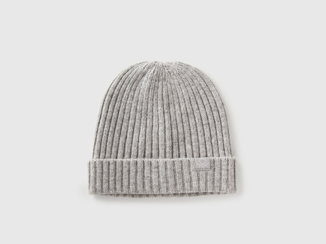 Benetton_Light Gray_Hat in Wool Blend_126WGA006_501_01