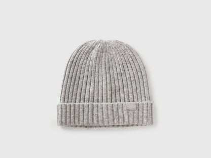 Benetton_Light Gray_Hat in Wool Blend_126WGA006_501_01