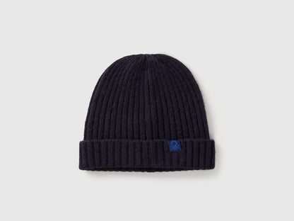 Benetton_Dark Blue_Hat in Wool Blend_126WGA006_66U_01