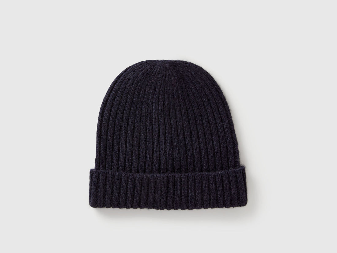 Benetton_Dark Blue_Hat in Wool Blend_126WGA006_66U_02