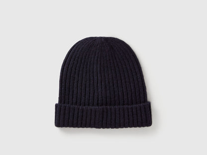 Benetton_Dark Blue_Hat in Wool Blend_126WGA006_66U_02